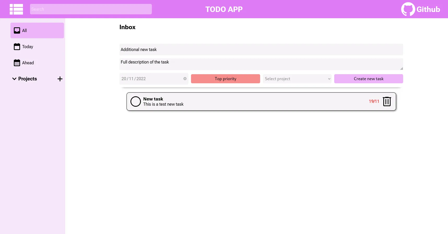 Todo app